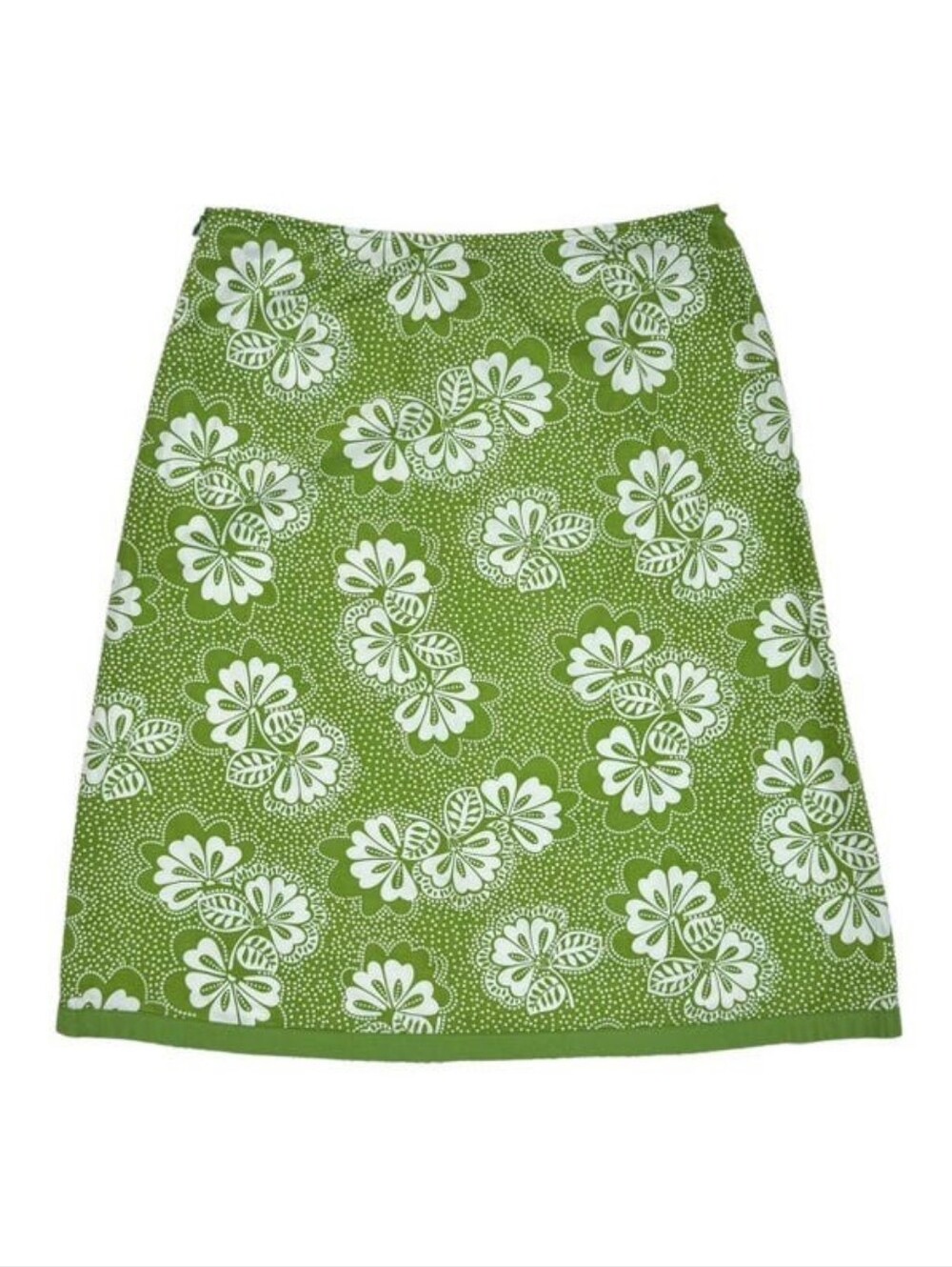 Y2K Boden Green Floral Print Skirt